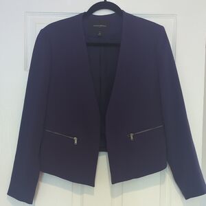 Banana Republic Purple Blazer Contemporary Structured Fit